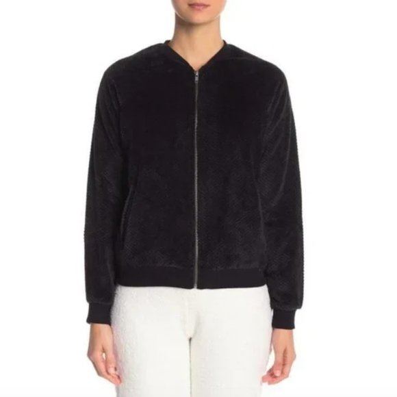 PJ Salvage Black Fleece Zip Up Jacket Size XS - Picture 2 of 15